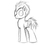 Size: 1881x1680 | Tagged: safe, artist:ncmares, crescent pony, mane moon, pegasus, pony, g4, black and white, grayscale, male, monochrome, simple background, sketch, solo, stallion, white background