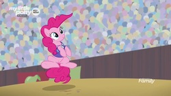 Size: 1280x720 | Tagged: safe, screencap, pinkie pie, earth pony, pony, common ground, g4, female, mare, solo