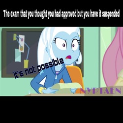 Size: 1080x1080 | Tagged: safe, trixie, a little birdie told me, equestria girls, g4, my little pony equestria girls: better together, meme