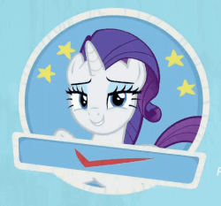 Size: 488x454 | Tagged: source needed, safe, screencap, rarity, pony, unicorn, g4, season 9, she's all yak, animated, approval, cropped, female, gif, one eye closed, solo, stamp of approval, wink