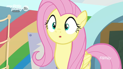 Size: 1280x720 | Tagged: safe, screencap, fluttershy, pony, g4, she's all yak, cute, shyabetes, surprised