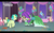 Size: 1280x800 | Tagged: safe, screencap, berry sweet, bifröst, fluttershy, fuchsia frost, peppe ronnie, pinkie pie, rainbow dash, rarity, sandbar, yona, earth pony, pegasus, pony, unicorn, yak, g4, my little pony: friendship is magic, she's all yak, alternate hairstyle, balloon, bowtie, butt, clothes, cloven hooves, cute, dancing, dress, ear piercing, earring, female, friendship student, jewelry, male, mare, piercing, plot, puffy sleeves, stallion, streamers, teenager, yonadorable