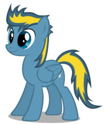Size: 3625x4250 | Tagged: safe, artist:mrlolcats17, oc, oc only, oc:bolterdash, pegasus, pony, hooves, male, simple background, smiling, solo, stallion, transparent background, wings