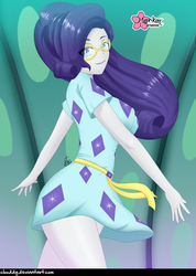Size: 711x1000 | Tagged: safe, artist:clouddg, rarity, equestria girls, equestria girls series, g4, spring breakdown, spoiler:eqg series (season 2), breasts, busty rarity, clothes, cute, eye clipping through hair, female, multiple variants, raribetes, schrödinger's pantsu, smiling, solo, sunglasses, thighs