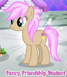 Size: 278x320 | Tagged: safe, gameloft, strawberry scoop, pony, g4, cropped, food, friendship student, ice cream, meme, solo, wow! glimmer