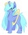 Size: 736x891 | Tagged: safe, artist:thundercrash, oc, oc only, oc:starlane stroll, pony, unicorn, :3, constellation, female, gooseworx, hair over one eye, mare, ponified, solo