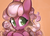 Size: 3000x2136 | Tagged: safe, artist:mirroredsea, cheerilee, earth pony, pony, g4, alternate hairstyle, bust, cheeribetes, curly mane, cute, female, high res, mare, no pupils, orange background, portrait, simple background, solo, weapons-grade cute