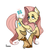 Size: 2706x2706 | Tagged: safe, artist:gaypompeii, fluttershy, pegasus, pony, g4, female, high res, lidded eyes, mare, pale belly, simple background, smiling, solo, unshorn fetlocks, white background