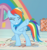 Size: 579x614 | Tagged: safe, screencap, rainbow dash, pegasus, pony, g4, my little pony: friendship is magic, she's all yak, beautiful, cropped, cute, dancing, dashabetes, eyes closed, fabulous, female, mare, raised hoof, smiling, solo, underhoof