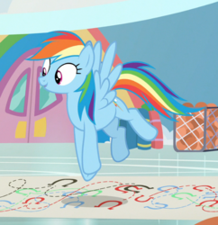 Size: 728x753 | Tagged: safe, screencap, rainbow dash, pegasus, pony, g4, she's all yak, beautiful, cropped, cute, dashabetes, female, jumping, mare, midair, open mouth, smiling, solo, spread wings, wings