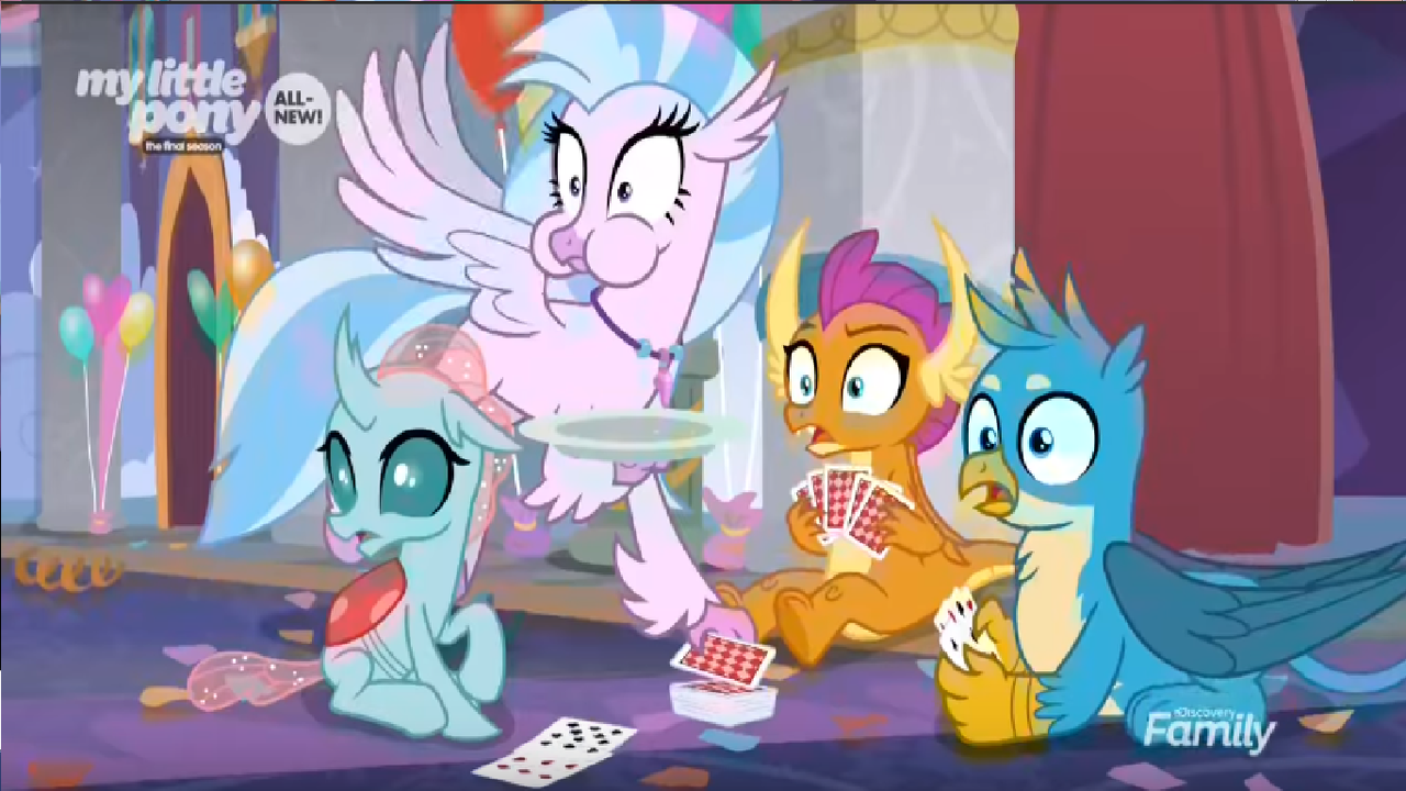 #2037298 - safe, screencap, gallus, ocellus, silverstream, smolder ...