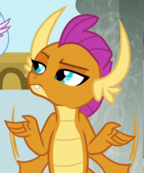 Size: 500x599 | Tagged: safe, screencap, silverstream, smolder, g4, she's all yak, cropped
