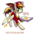 Size: 670x652 | Tagged: safe, artist:bonpikabon, oc, oc only, oc:toffie, pegasus, pony, baseball cap, cap, clothes, fast food, female, flying, food, hat, mare, meat, pepperoni, pepperoni pizza, pizza, pizza box, pizza delivery, ponytail, shirt, simple background, solo, transparent background, uniform