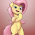 Size: 5000x5000 | Tagged: safe, artist:rainyvisualz, fluttershy, pony, g4, bipedal, female, smug, solo, standing