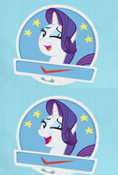 Size: 1140x1688 | Tagged: safe, edit, edited screencap, screencap, rarity, pony, unicorn, g4, she's all yak, check mark, drama, female, looking at you, mare, one eye closed, rarity's muzzle drama, seal of approval, smiling, solo, stamp of approval, wink