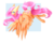 Size: 1024x818 | Tagged: safe, artist:miereluna, fluttershy, pegasus, pony, g4, abstract background, chest fluff, cute, ear fluff, female, mare, no pupils, shyabetes, simple background, solo, spread wings, transparent background, wing fluff, wings