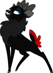 Size: 2926x3987 | Tagged: safe, alternate version, artist:rulo6000, derpibooru exclusive, velvet (tfh), deer, reindeer, them's fightin' herds, community related, female, high res, simple background, solo, transparent background