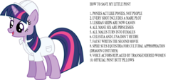 Size: 10608x4808 | Tagged: safe, artist:richhap, edit, twilight sparkle, pony, unicorn, g4, absurd resolution, clothes, female, lauren faust, lesbian, misspelling, op is a duck, op is trying too hard, simple background, solo, text, unicorn twilight, vector, weather factory, weather factory uniform, white background