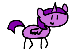 Size: 743x509 | Tagged: safe, artist:nightshadowmlp, artist:round trip, twilight sparkle, alicorn, pony, g4, clip art, female, in a nutshell, mare, ms paint, simple background, smiling, solo, transparent background, twilight sparkle (alicorn), twinkle sprinkle