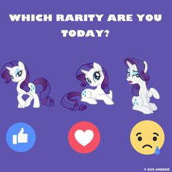 Size: 960x960 | Tagged: safe, rarity, pony, g4, official, emoji, facebook, rarity month