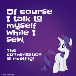 Size: 960x960 | Tagged: safe, rarity, pony, g4, official, facebook, purple background, rarisnap, rarity month, simple background, solo, this will not end well