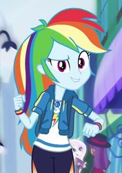 Size: 735x1041 | Tagged: safe, screencap, fleur-de-lis, ginger owlseye, rainbow dash, equestria girls, g4, my little pony equestria girls: better together, run to break free, adorasexy, beautiful, cropped, cute, dashabetes, female, geode of super speed, lip bite, looking at you, magical geodes, sexy, slow motion, solo focus