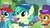 Size: 1280x720 | Tagged: safe, screencap, gallus, sandbar, smolder, dragon, griffon, pony, g4, my little pony: friendship is magic, season 9, she's all yak, bowtie, cute, flat cap, gallabetes, hat, sandabetes, smolderbetes, top hat