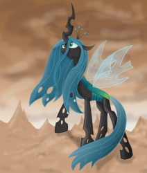 Size: 824x970 | Tagged: safe, artist:mr100dragon100, queen chrysalis, changeling, changeling queen, g4, crown, female, jewelry, regalia, solo