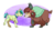 Size: 1772x964 | Tagged: safe, artist:inuhoshi-to-darkpen, sandbar, yona, earth pony, pony, yak, g4, she's all yak, blushing, bow, bowtie, cheek fluff, cloven hooves, cute, dancing, duo, duo male and female, ear fluff, female, hair bow, interspecies, larger female, leg fluff, looking at each other, male, monkey swings, raised leg, ship:yonabar, shipping, size difference, smaller male, smiling, straight, teenager, yonadorable