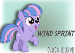 Size: 1236x863 | Tagged: safe, artist:cyber-murph, wind sprint, pegasus, pony, common ground, g4, cute, female, filly, freckles, signature