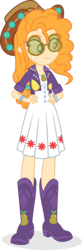 Size: 3425x10478 | Tagged: safe, artist:punzil504, pear butter, equestria girls, g4, absurd resolution, boots, clothes, clothes swap, dress, equestria girls-ified, female, glasses, hat, like mother like daughter, like parent like child, music festival outfit, shoes, simple background, solo, transparent background