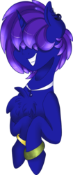 Size: 495x1176 | Tagged: safe, artist:songheartva, oc, oc only, oc:dj quortz, pony, unicorn, ambiguous gender, bust, hair over eyes, portrait, simple background, solo, transparent background