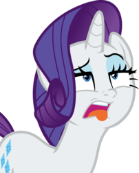 Size: 1283x1590 | Tagged: safe, artist:phucknuckl, rarity, pony, unicorn, g4, she's all yak, disgusted, female, mare, open mouth, simple background, solo, tongue out, transparent background, vector