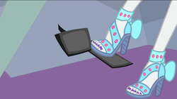 Size: 854x480 | Tagged: safe, rarity, equestria girls, equestria girls series, g4, rollercoaster of friendship, clothes, driving, feet, female, high heels, legs, nail polish, open-toed shoes, pedal, pictures of legs, sandals, shoes, solo, toenail polish, toenails, toes