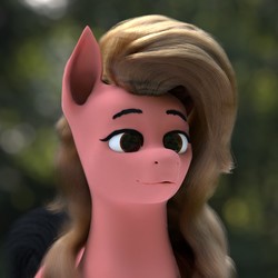 Size: 1920x1920 | Tagged: safe, artist:foxidro, oc, oc only, oc:pawprint, pegasus, pony, 3d, blender, blonde, female, mare, solo