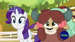 Size: 1280x720 | Tagged: safe, screencap, rarity, yona, pony, yak, g4, she's all yak