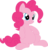 Size: 3411x3565 | Tagged: safe, artist:porygon2z, pinkie pie, earth pony, pony, g4, :t, belly, cute, diapinkes, female, high res, mare, simple background, sitting, smiling, solo, transparent background