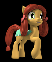 Size: 2500x3000 | Tagged: safe, artist:argos90, yona, pony, g4, she's all yak, 3d, black background, female, high res, ponified, pony yona, simple background, solo, species swap