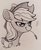 Size: 1667x2048 | Tagged: dead source, safe, artist:trickate, applejack, earth pony, pony, g4, bust, cowboy hat, determined, female, grayscale, hat, hay stalk, monochrome, pencil drawing, portrait, simple background, sketch, solo, straw in mouth, traditional art, white background