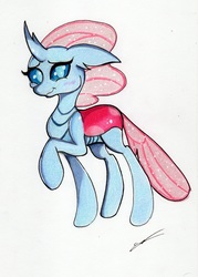 Size: 1954x2736 | Tagged: safe, artist:luxiwind, ocellus, changedling, changeling, g4, female, solo, traditional art
