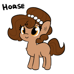 Size: 1650x1650 | Tagged: safe, artist:tjpones, oc, oc only, oc:brownie bun, earth pony, pony, horse wife, animated, bouncing, chest fluff, cute, ear fluff, female, gif, mare, missing cutie mark, ocbetes, simple background, solo, two-frame gif, waifu, white background