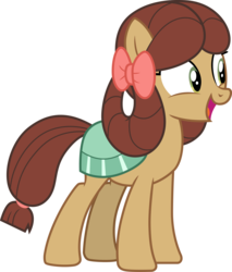 Size: 3000x3528 | Tagged: safe, artist:cloudy glow, yona, earth pony, pony, g4, she's all yak, .ai available, cute, female, high res, mare, open mouth, ponified, pony yona, simple background, solo, species swap, transparent background, vector, yonadorable