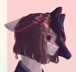 Size: 2285x2141 | Tagged: safe, artist:aoiyui, oc, oc only, pony, bust, high res, mask, portrait, simple background, solo
