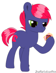 Size: 710x930 | Tagged: safe, artist:justisanimation, oc, earth pony, original species, pony, animated, loop, present, simple background, solo