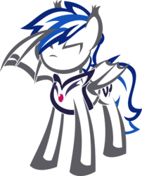 Size: 3000x3720 | Tagged: safe, artist:up1ter, oc, oc only, oc:styxus, bat pony, pony, bat pony oc, guard, high res, lineart, night guard, salute, simple background, solo, transparent background
