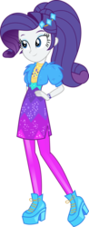 Size: 2481x6349 | Tagged: safe, artist:shootingstarsentry, rarity, equestria girls, festival filters, g4, my little pony equestria girls: better together, bolero jacket, clothes, dress, female, geode of shielding, hand on hip, high heels, magical geodes, music festival outfit, shoes, simple background, solo, transparent background, vector