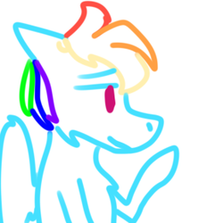 Size: 288x288 | Tagged: safe, rainbow dash, pony, g4, chill face, female, solo