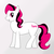 Size: 795x788 | Tagged: safe, artist:jolty, earth pony, pony, black, corporate, hmv, hmvcanada, hmvpure, pink, pure card, white