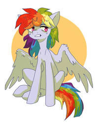 Size: 1280x1623 | Tagged: safe, artist:koviry, rainbow dash, pegasus, pony, g4, female, mare, solo, spread wings, wings