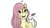 Size: 1920x1080 | Tagged: safe, artist:littlehafi, angel bunny, fluttershy, g4, angel bunny is not amused, cute, duo, excited, grumpy, shyabetes, simple background, unamused, white background, wing hold
